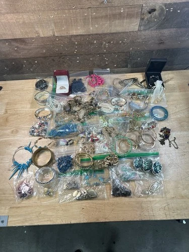 Vintage Estate Fresh Lot Of Costume Jewelry Necklaces Earrings Rings Bracelets