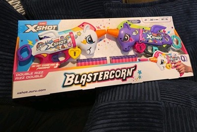 Zuru X-Shot Double Rizz Blastercorn Foam Darts Toy Gun New In Box