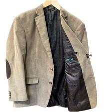 Ralph Lauren Mens Sport Coat 42R Jacket Corduroy Elbow Patch Paisley Lining