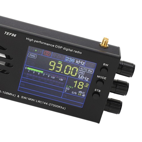 TEF6686 DSP Cyfrowy odbiornik radiowy FM 65 do 108MHz SW MW LW 3,2 cala Radio LCD - Zdjęcie 12 z 24