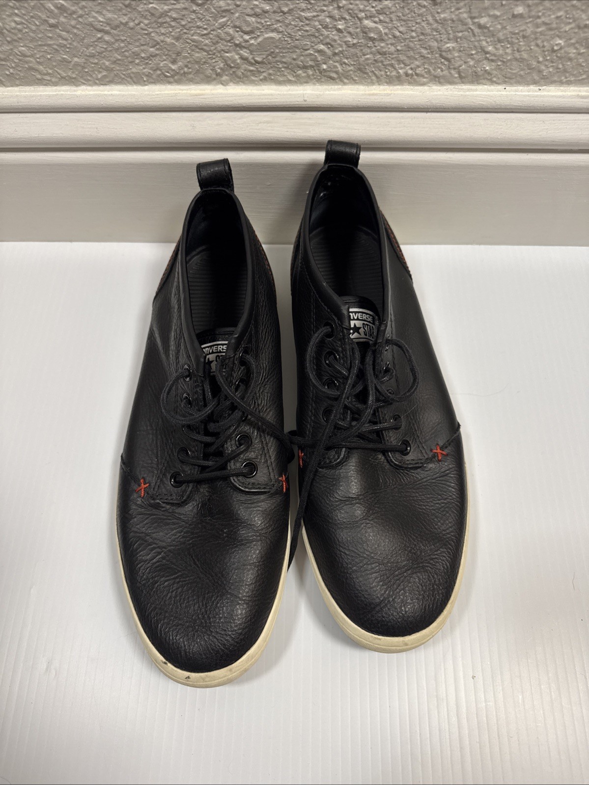 BN CONVERSE All Star Midtown Unisex Sneakers Size 11US Black Leather 144627C