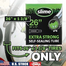 Extra Strong Self-Sealing Bicycle Tube Schrader 26 x 1 3/8 Puncture Resistant US