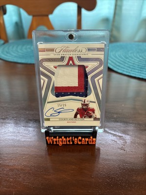 2023 Flawless Collegiate Courtland Sutton Star Swatch Signatures Auto /25 #SSSCS
