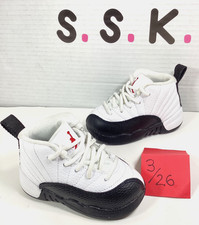 Nike Air Jordan 12 Retro Royalty/Taxi White Toddler Size 5C