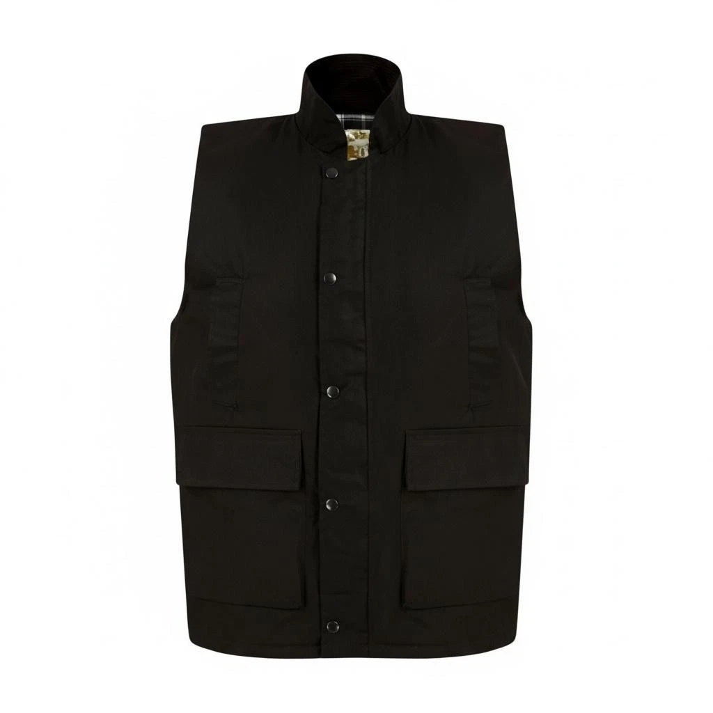 Mens Wax Gilet Bodywarmer British Country Hunting Wear Vest Padded Jacket Coat