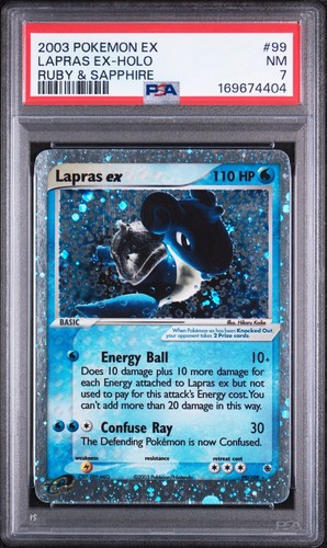 Lapras ex graded PSA 7 for sale on eBay