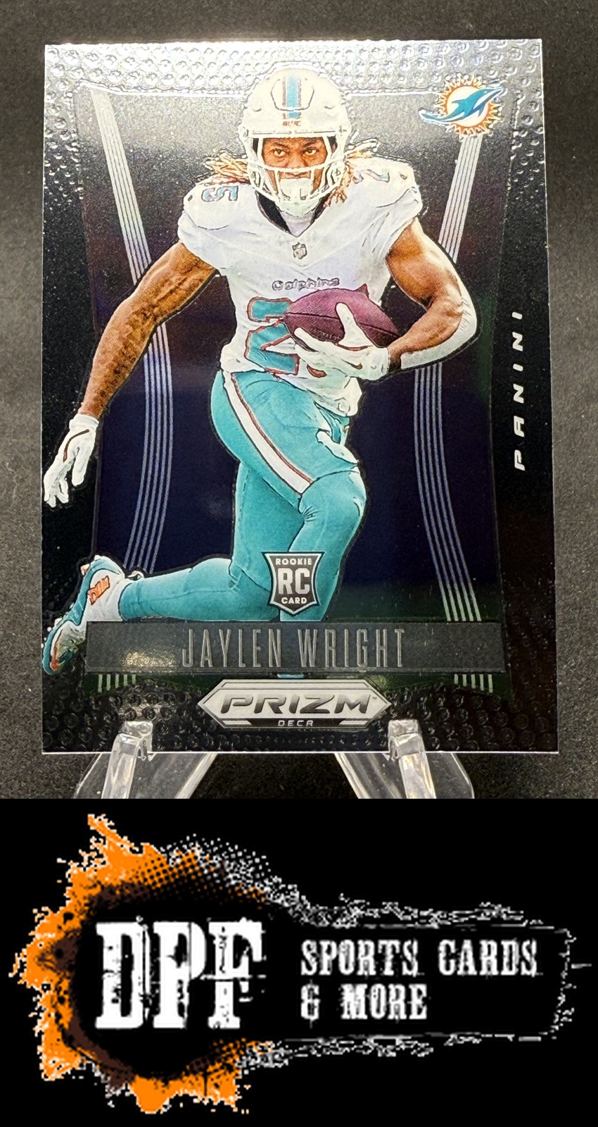 2024 Panini Prizm Deca RC Jaylen Wright #201 Rookie Miami Dolphins