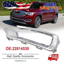 For Gmc Acadia 2013-2016 2017 Fog Light Cover Molding Driver Side Front Chrome