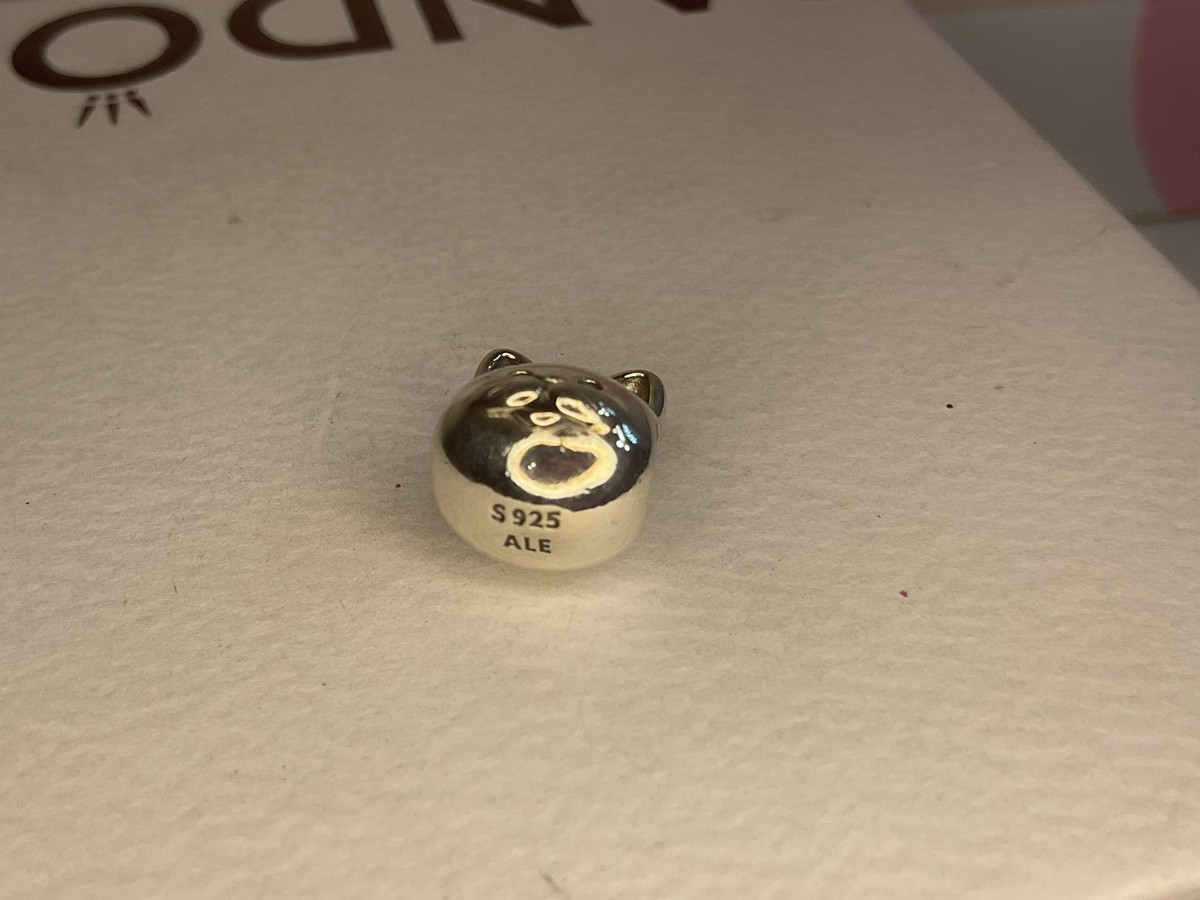 Pandora Cat Head Charm Retired  View 3