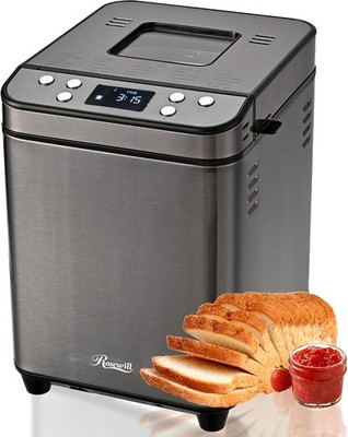 25-in-1 Automatic Bread Maker Machine W/ 3 Loaf Size up to 2 Lb 700W High Power