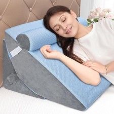 3PCS Wedge Pillow for Sleep Apnea,Wedge Pillow for Acid Reflux,Independent Memo