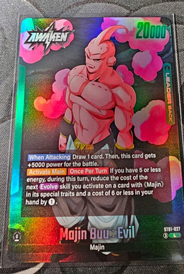 Dragon Ball Super CCG Majin Buu: Evil Common Foil Leader Back ST01-027 20000 ENG