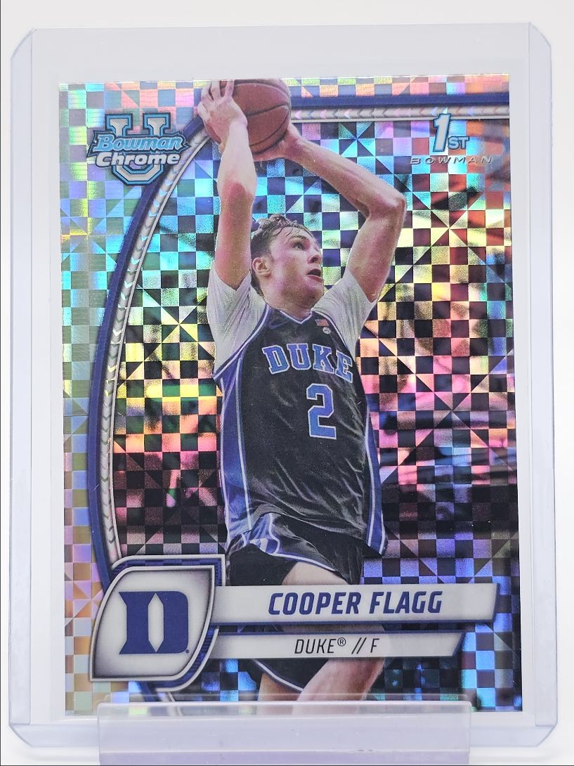 COOPER FLAGG 2024-25 BOWMAN UNIVERSITY CHROME 1ST X-FRACTOR DUKE B Q0902