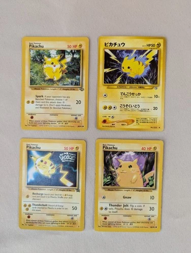 Pikachu (60/64) non 1ST EDITION Jungle Set Pokemon Card - 4 total