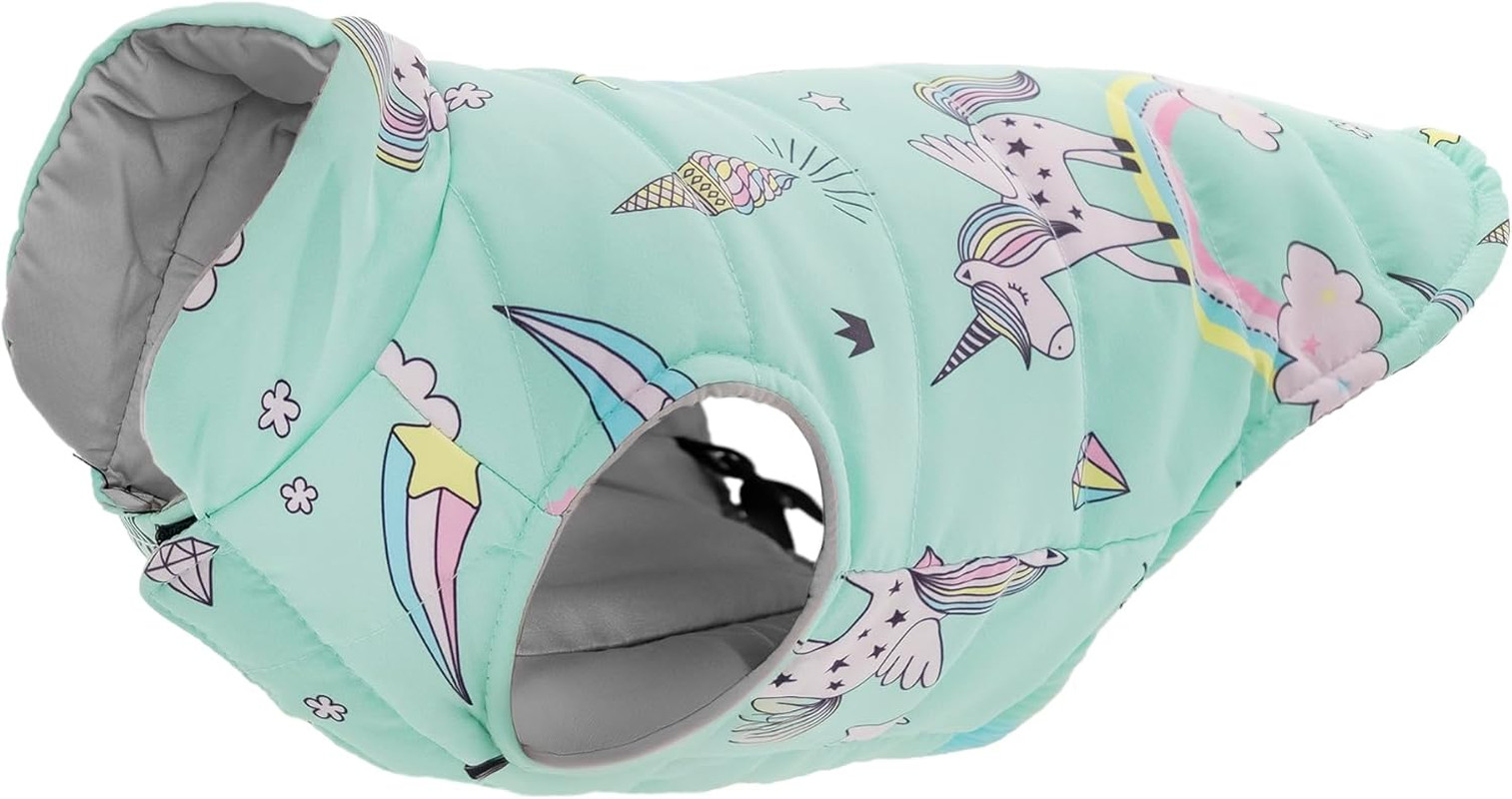 - Cappotto Impermeabile per Cani Unicorn Con Elastici per Zampe Posteriori E For