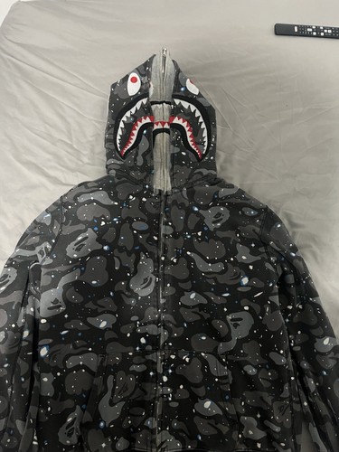 Limited edition double hood bape full zip hoodie - Picture 7 of 12