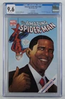 Amazing Spider-Man #583, CGC 9.6 NM+, 2009, Obama Variant Cover, 1st Printing