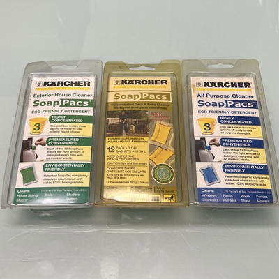 #ad Lot Of 3 12pk Karcher Various Soap Pacs Concentrated Cleaner For Pressure Washer $39.99