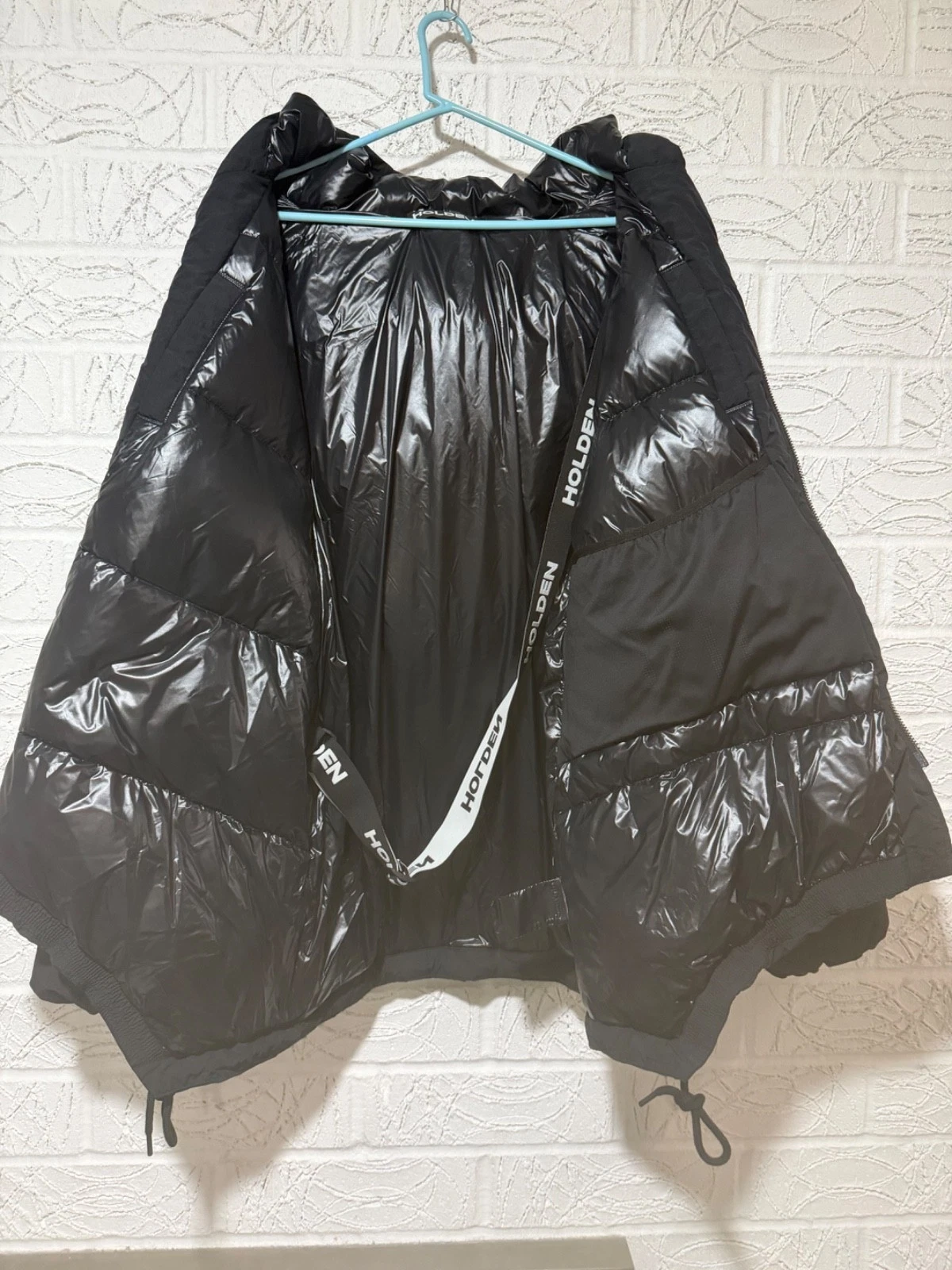 Holden Mens Long Down Parka Black Jacket Size XL - product detail image 9