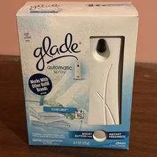 Glade Automatic Spray Unit with CLEAN LINEN Refill & 2 AA Batteries