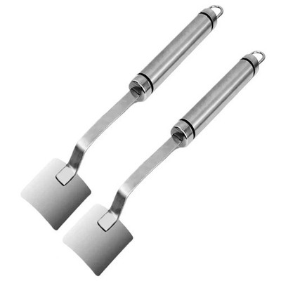 2PC Corn Peeler Stainless Steel Corn Cob Stripping Tool w/ Hook Long Handle Corn