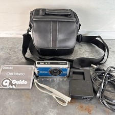 Pentax Optio W80 12MP Water Proof Digital Camera, Charger, Battery  Bag Tested
