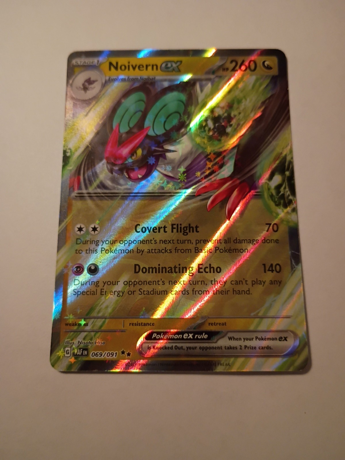 Noivern EX 69/091 Pokemon TCG Paldean Fates (NM)