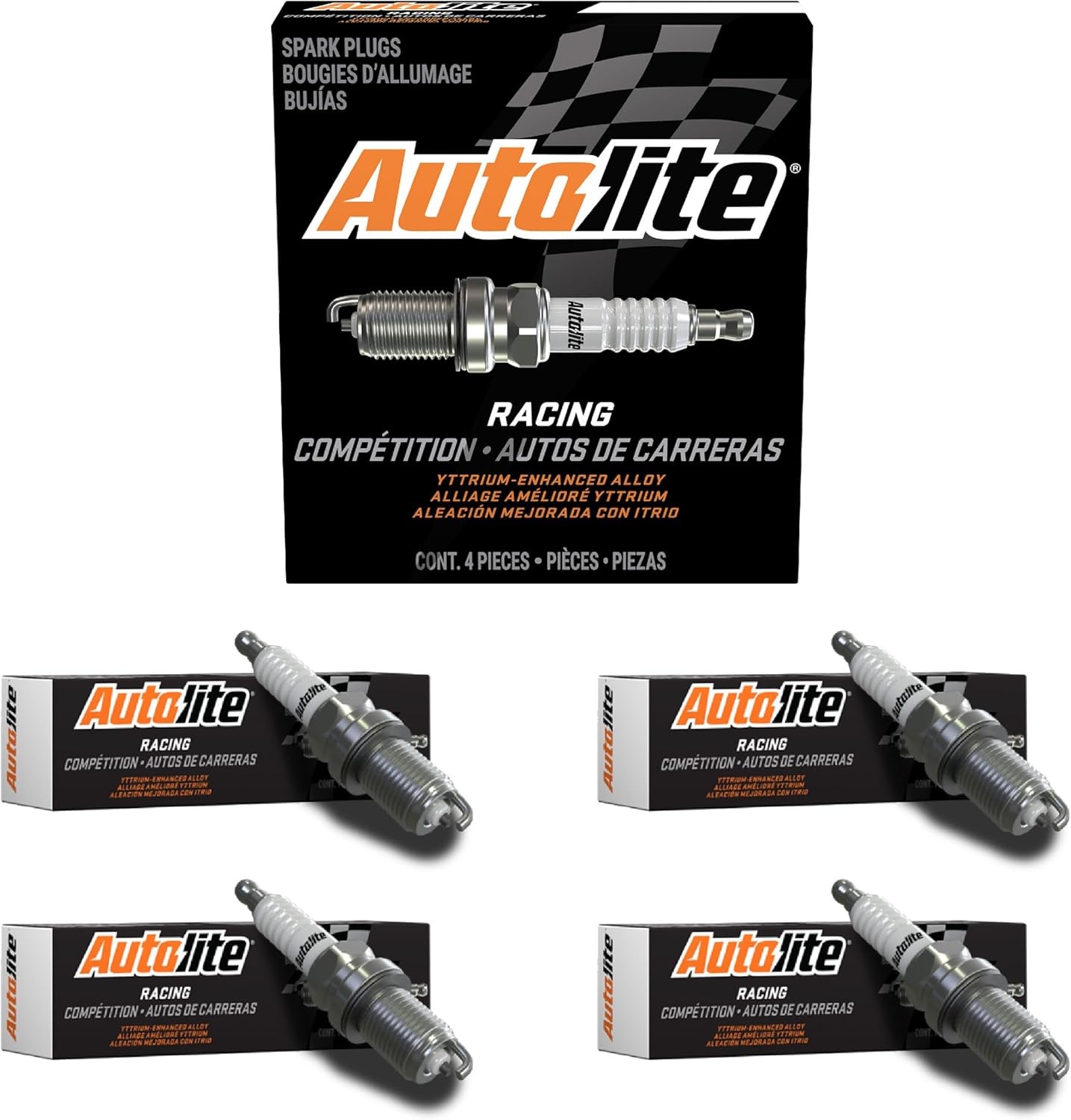 Autolite Ar3910x Ar High Performance Racing Non-Resistor 4 Pack Plug Free Fast