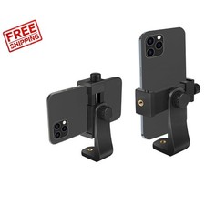 Rotatable Phone Holder with 1/4 Inch Screw - Ideal for Cameras  Selfie Sticks