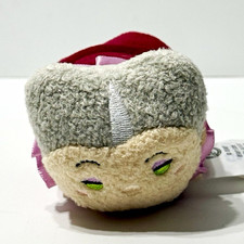 Disney Store Tsum Tsum Plush Gray Hair Character In Red Outfit