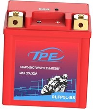 12V Lithium Motorcycle Battery YTX5L-BS 3AH 300CCA with Smart BMS  5L-3AH-RED