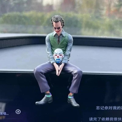 DC Comics The Joker Figure Car Accessory Car Mounted Joker The Dark Figure 10cm