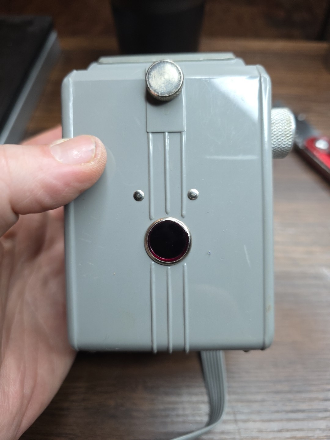 Vintage 1940’s Spartus Box Camera Six Twenty Bakelite  Original Strap UNTESTED 