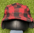 NWT L.L.Bean Maine Guide Wool Cap PrimaLoft Plaid Ear Flaps Size L Buffalo Red