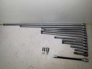 Snap On 3/8” Drive Extension Lot Of 15 Fx24 Fx3