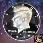 1998 S 90% Silver Kennedy Half Dollar Deep Cameo Gem Proof