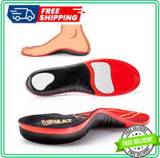 Plantar Fasciitis High Arch Support Insoles for Men Women, Arch Support Inserts