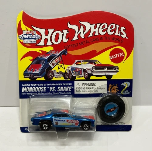 1995 Hot Wheels Vintage Collection Mongoose vs Snake Tom McEwen (Blue) diecast