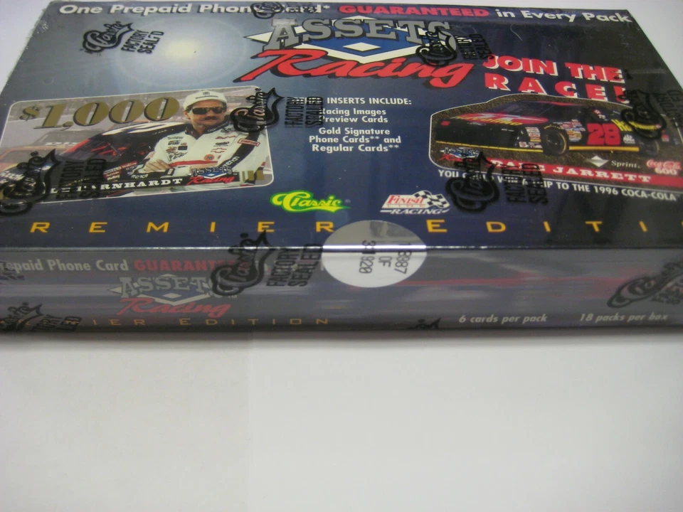 NASCAR 1995 CLASSIC ASSETS RACEING FACTORY SEALED PREMIER EDITION FREE SHIPPING - Image 2 of 3