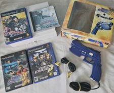 Playstation 2 PS2 G CON 2 Gun Pistole + bundle 4 giochi RARO raro scatola originale