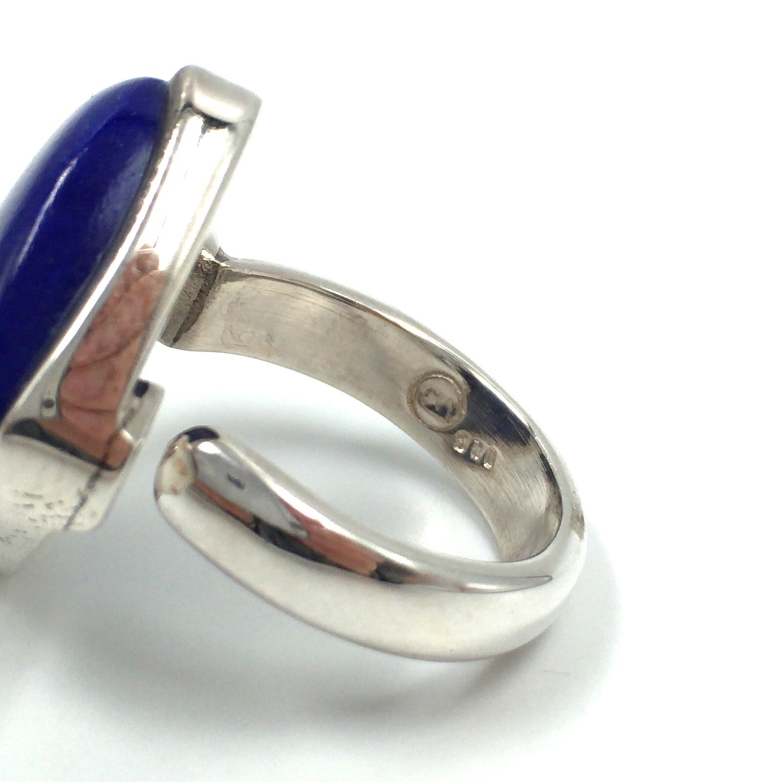 925 Silver Ring Lapis Lazuli Solid Blue Modern Je… - image 11