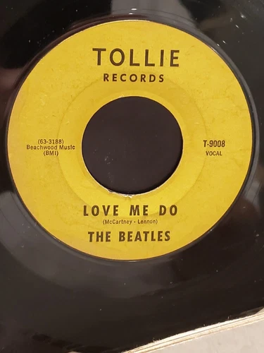 THE BEATLES  7" 45 RPM "Love Me Do" & "P.S. I Love You" on Tollie Records VG