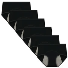 Nalwort Women's Menstrual Period Briefs Girl Ultra Soft Postpartum Cotton Pan...