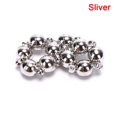 10pcs*Magnetic Lobster Clasps Buckle Hook Round Ball DIY Jewelry Making Findi:bo