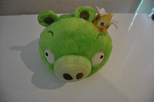 Angry Birds King Pig size 10" Plush Toy Green in color with Crown on it's head