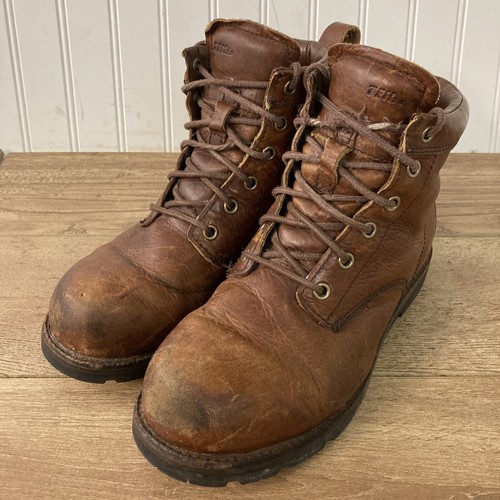 VTG LL Bean TEK 2.5 Leather Hiking Trail Chukka Boots Mujer Talla 9 Wide Brown - Imagen 5 de 12