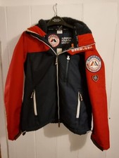 Womens Red Superdry Hooded Mountain Marker Jacket Size M