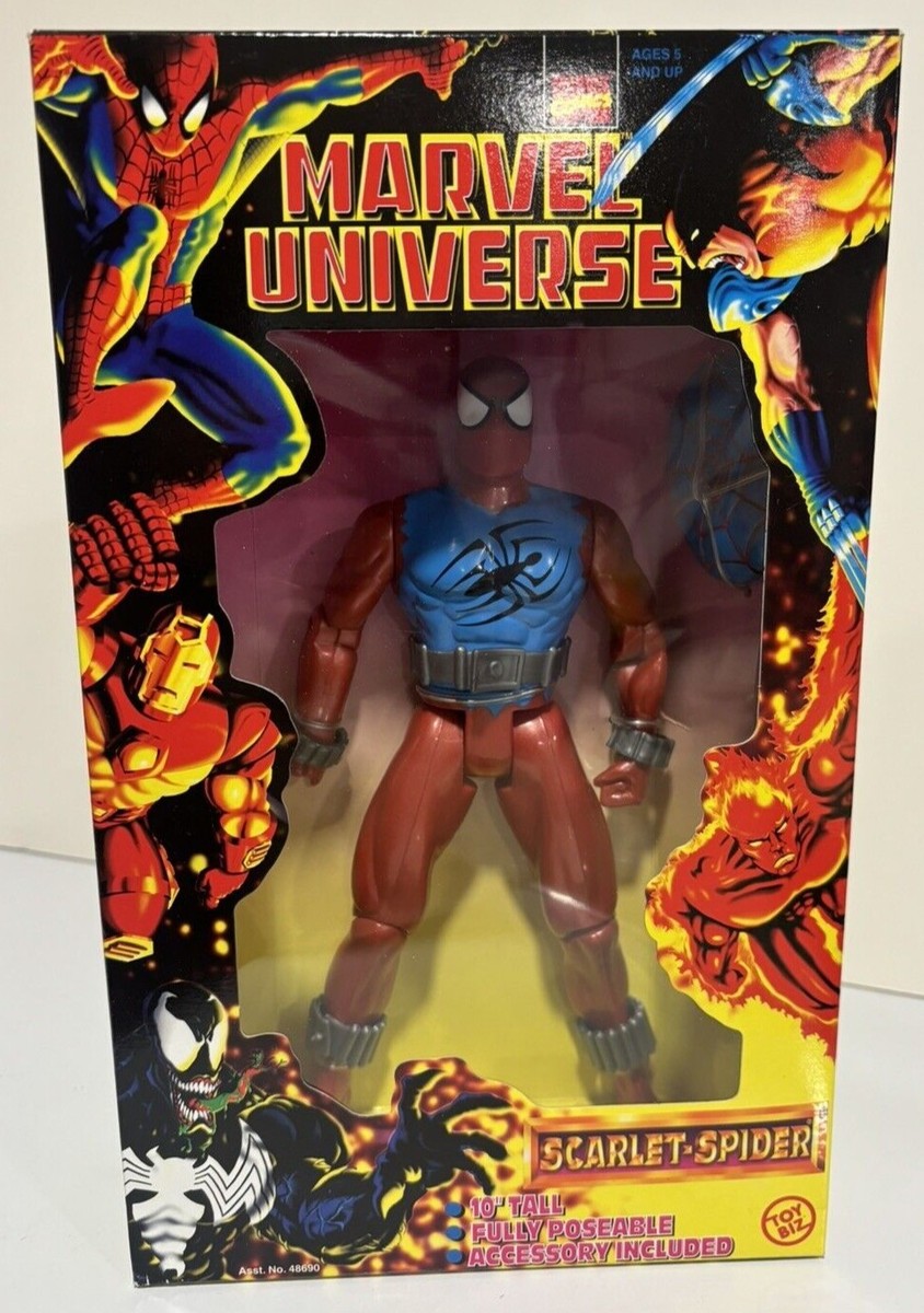未開封 TOYBIZ SCARLET SPIDER 6 inch NEW Marvel Overpower Card Game SCARLET SPIDER Vintage 1996