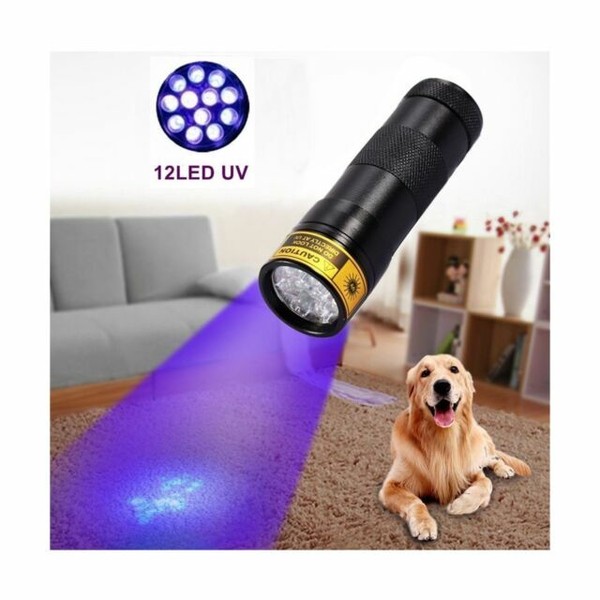 Alonefire Black Light Cat Urine Blacklight UltraViolet Flashlight 395