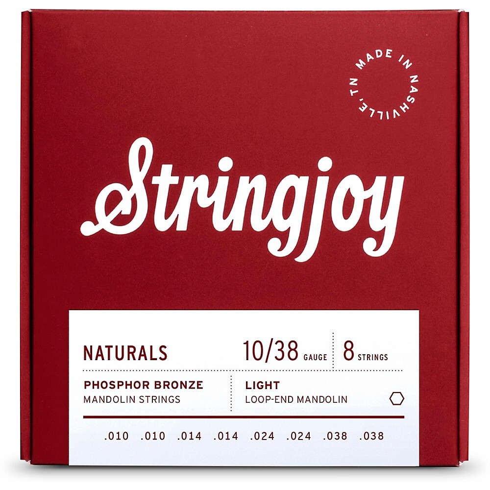 Струны для мандолины Stringjoy Naturals из фосфористой бронзы 10-38 2990₽